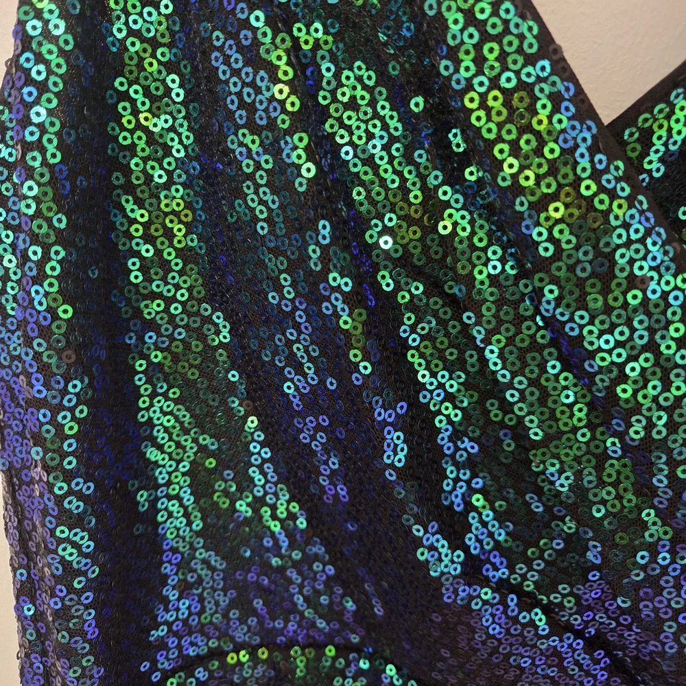 Grace Karin Emerald Sequin Mini Dress - Picture 5 of 9